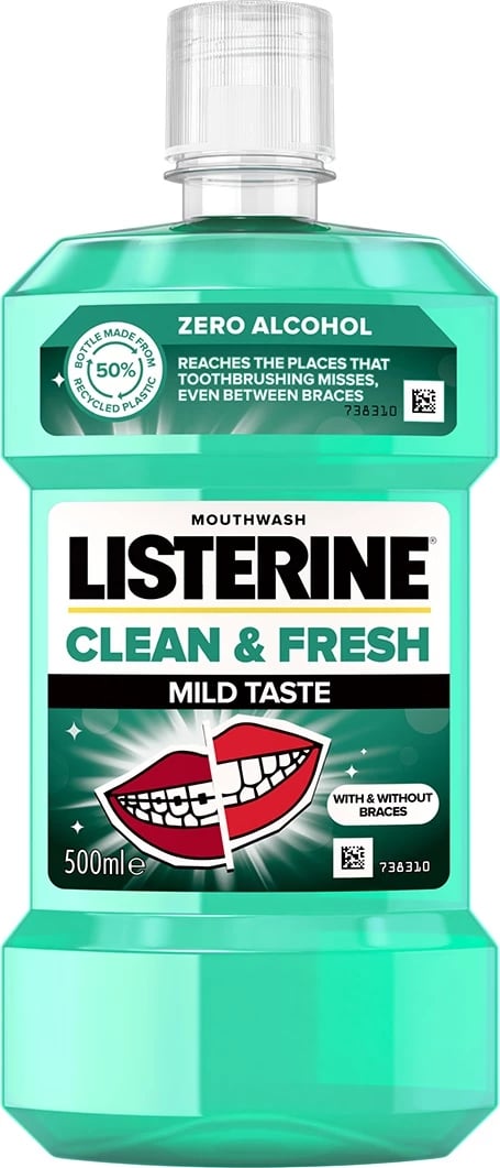 Shpëlarës goje Listerine Clean&Fresh 500ml