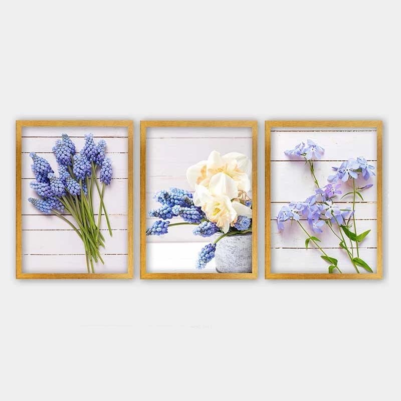 Pikturë dekorative me kornizë, 3 copë, Wallity, 3AC_2738270_3545