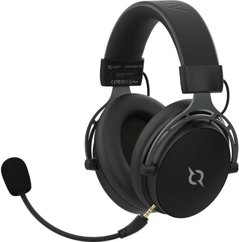 Kufje gaming wireless AQIRYS Andromeda Pro, mikrofon i ndashëm, e zezë