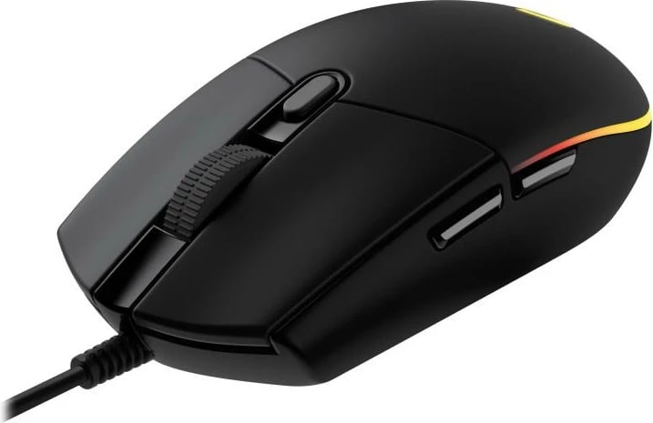 Maus lojrash, Logitech, G203 Lightsync 910-005796, USB 2.0, RGB Lightsync, programueshëm, i zi