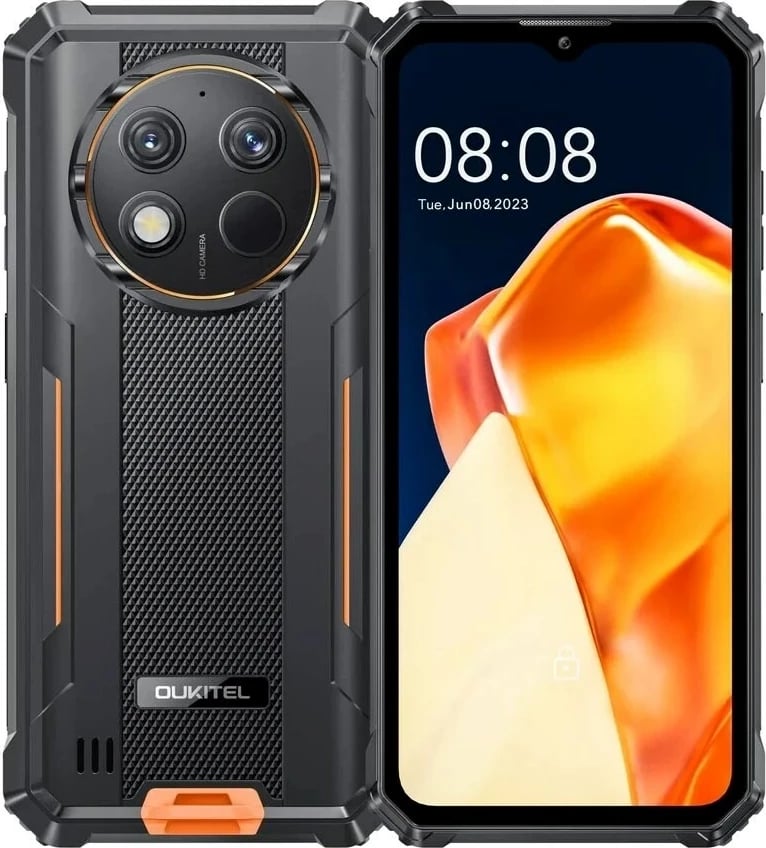 Celular Oukitel G1, 6.52 inç, 6/256GB, 10600 mAh, Portokalli