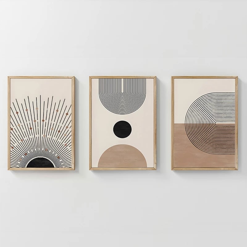 Dekor muri në kornizë Lagon triptik, printim digjital, shumëngjyrësh, 33x1.5x48cm