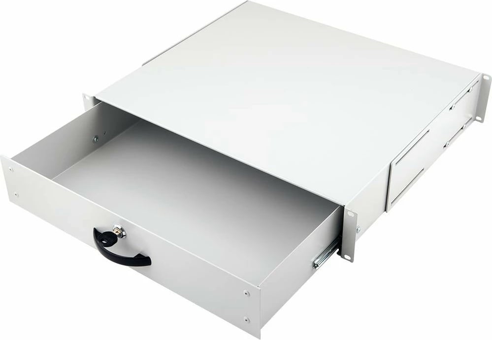 Sirtar rack EQUIP 19 inch 2U, i mbyllshëm, ngjyrë gri e çelët
