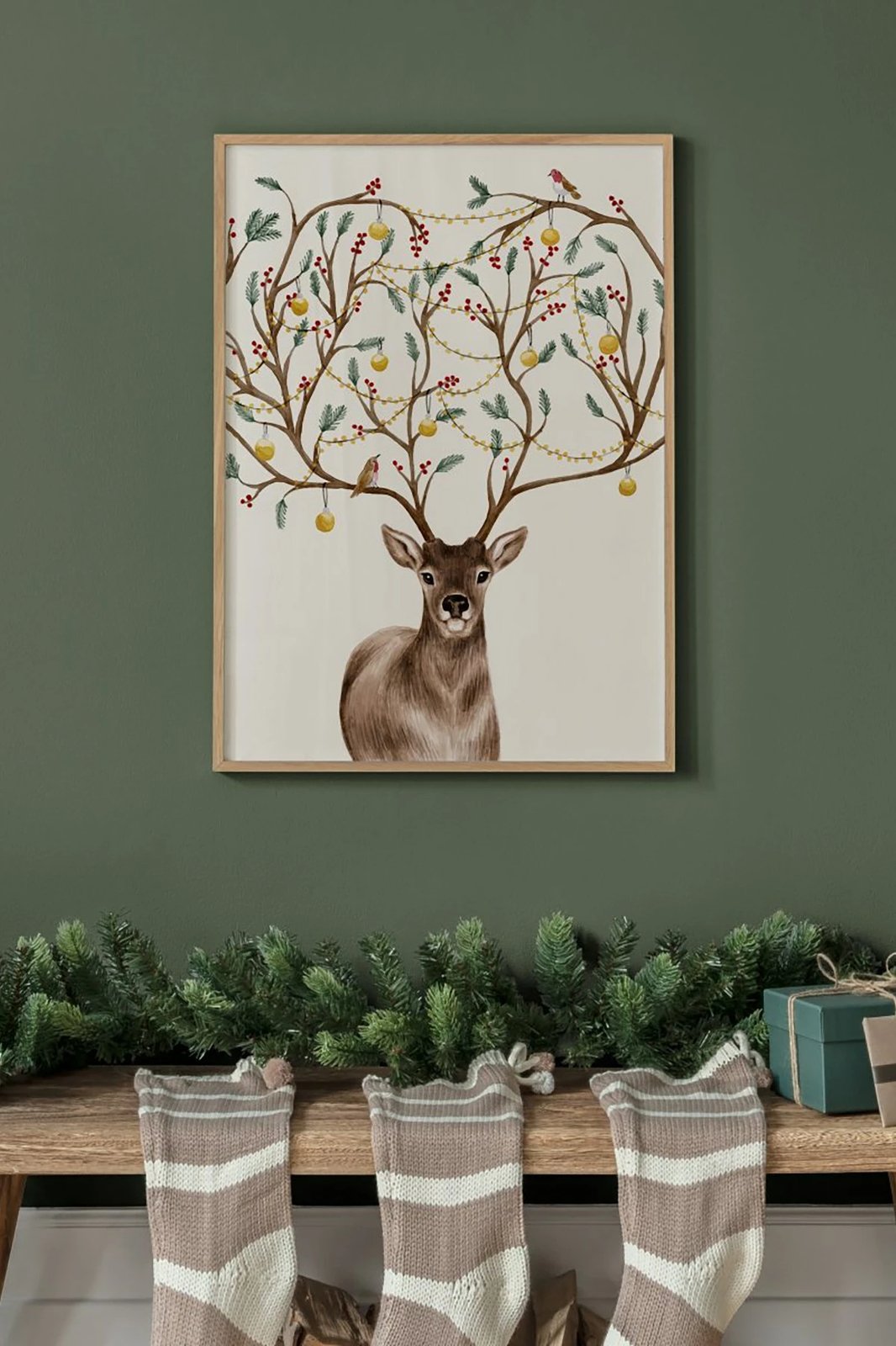 Pikturë dekorative me kornizë, shumëngjyrëshe, Tekhamcerceve82