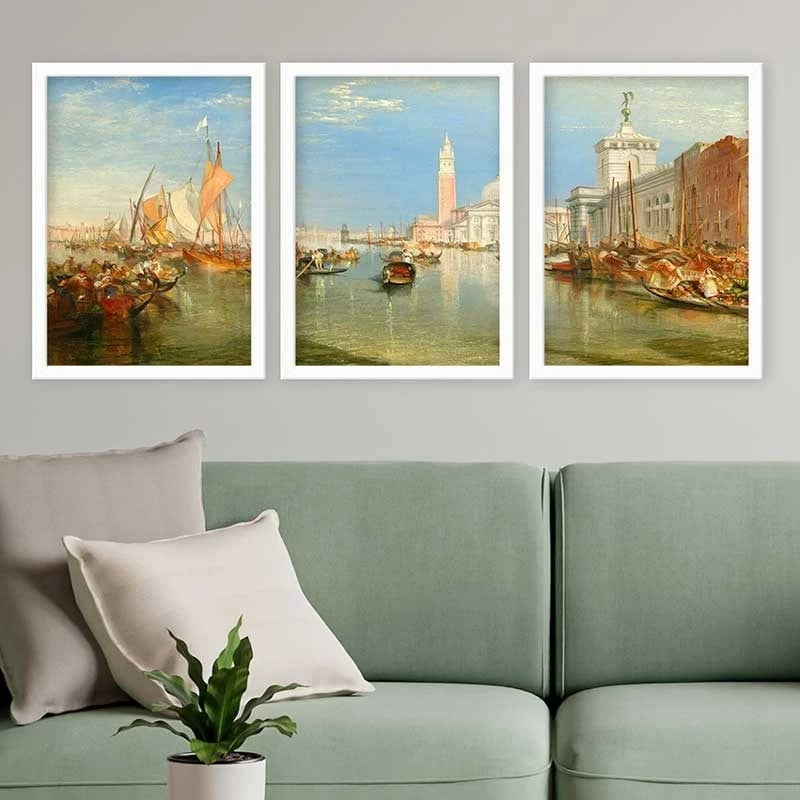 Pikturë dekorative me kornizë (3 copë), Wallity, 3BC_UN5666_3545