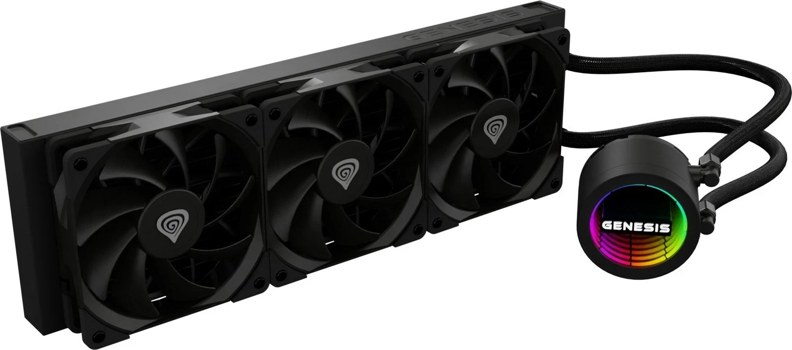 Kasë ftohëse me ujë GENESIS NLG-2320, 3 ventilatorë, e zezë