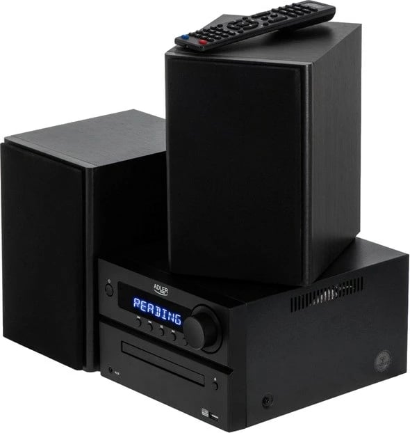 Mini tower HI-FI Adler AD 1917 me Bluetooth, CD, USB, FM Radio, e zezë