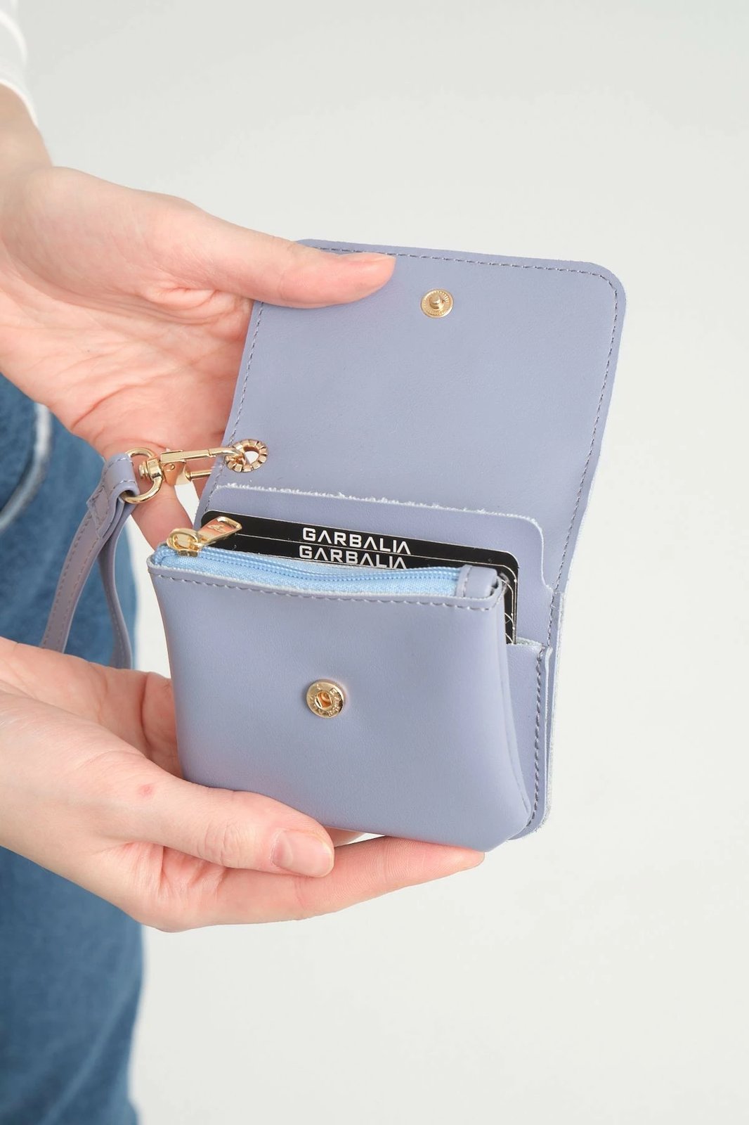 Portofol për femra, ngjyrë baby blue, Zoozie Bags, Mini Best