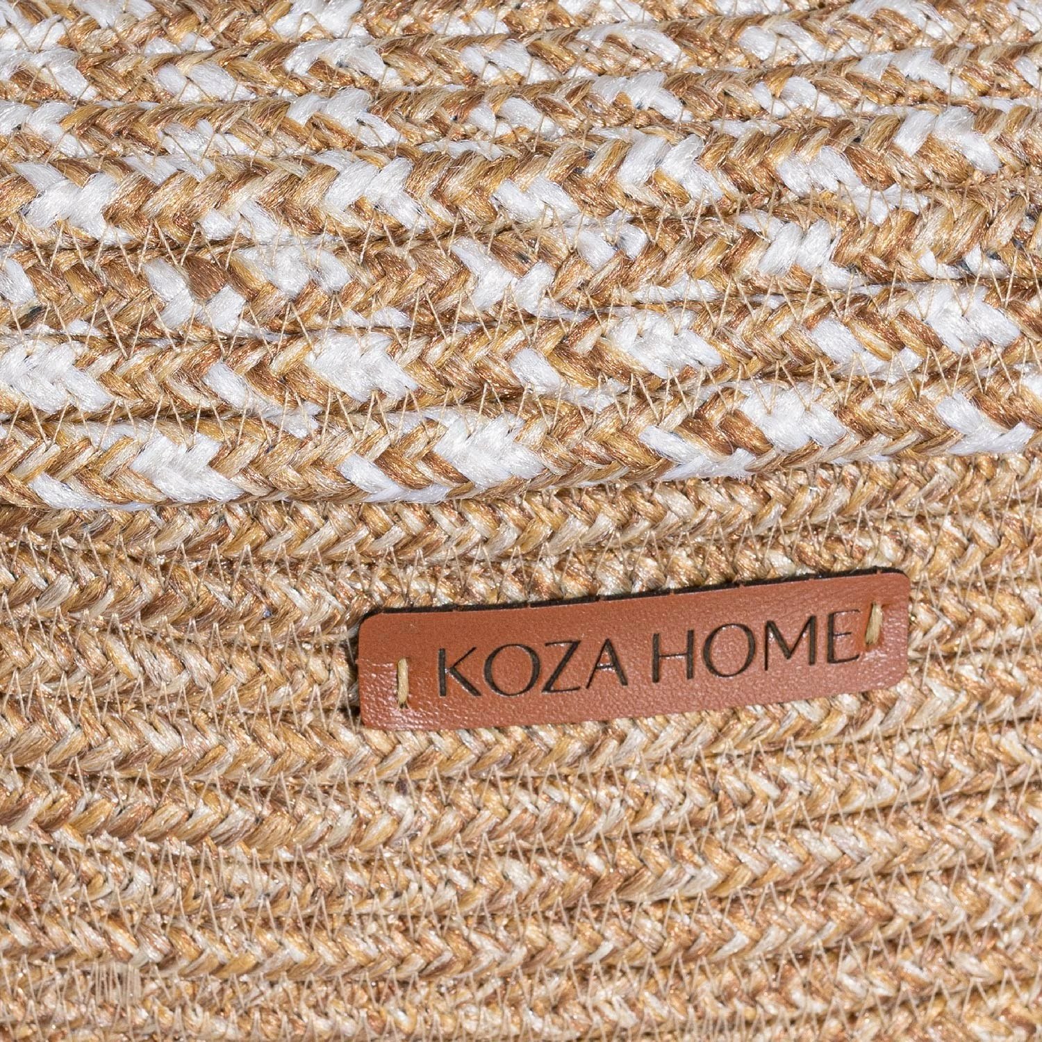 Kuti dekorative Aberto Design, natyrale/bezhë, 25x15x34cm