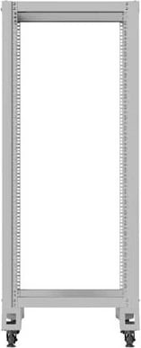 Raf i hapur 19 inç, Lanberg OR01-6827-S, 27U, 600x800 mm, kapacitet 600 kg, gri RAL 7035