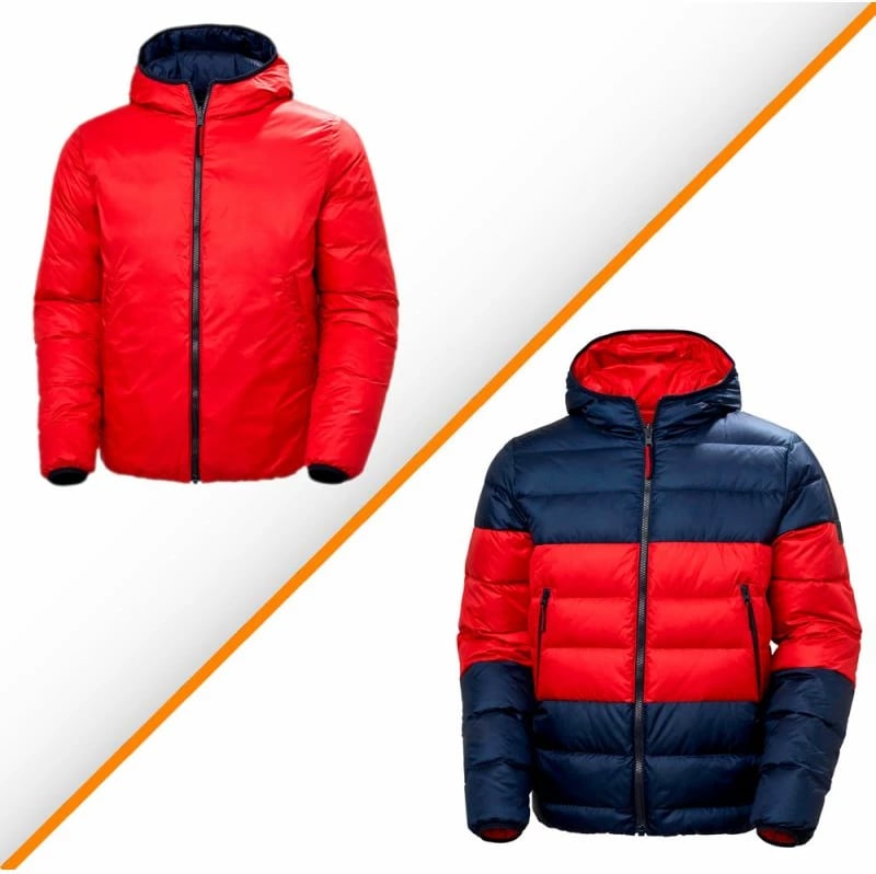 Jakne për meshkuj Helly Hansen, të kuqe dhe blu të errët