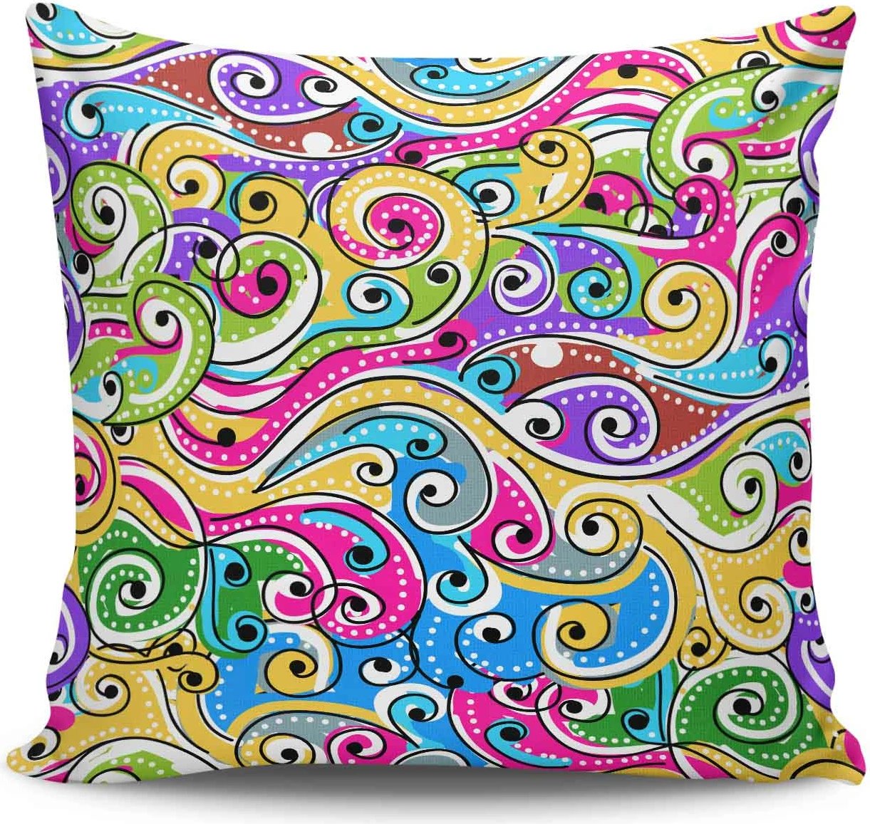 Jastëk dekorativ Aberto Design, shumëngjyrësh, NKRLNT-008, 43x43cm