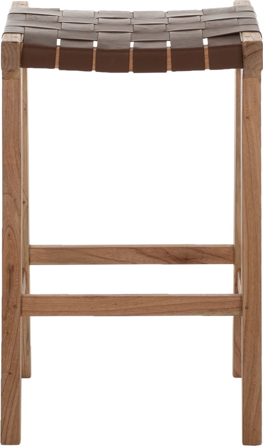 Karrige për bar, dru teak, FH99382.01, 40x35x65 cm