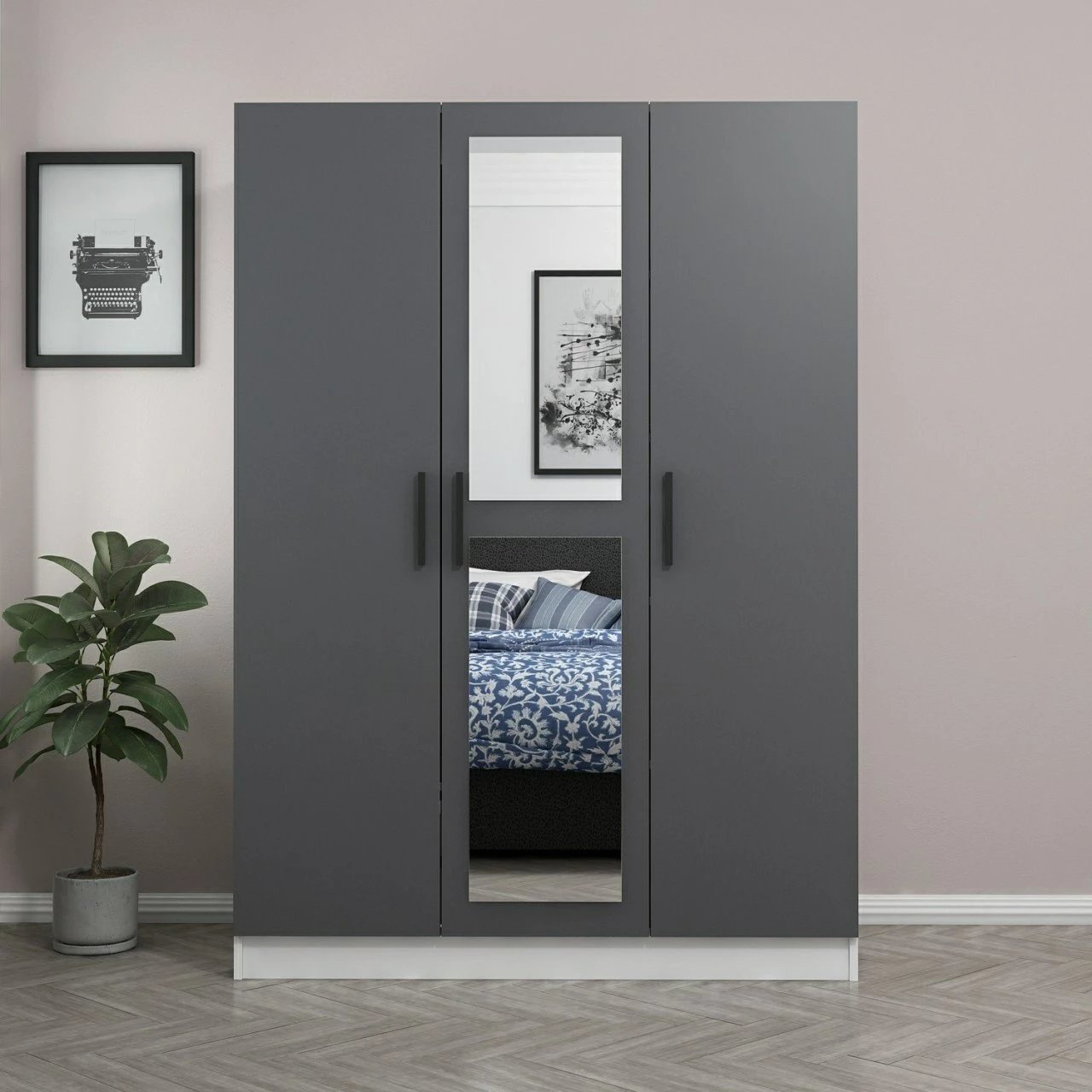 Dollap Skye Decor, ngjyrë antracit, 2264