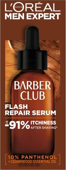 Serum për fytyrë dhe mjekër L'Oreal Paris Men Expert Barber Club për meshkuj, 30ml
