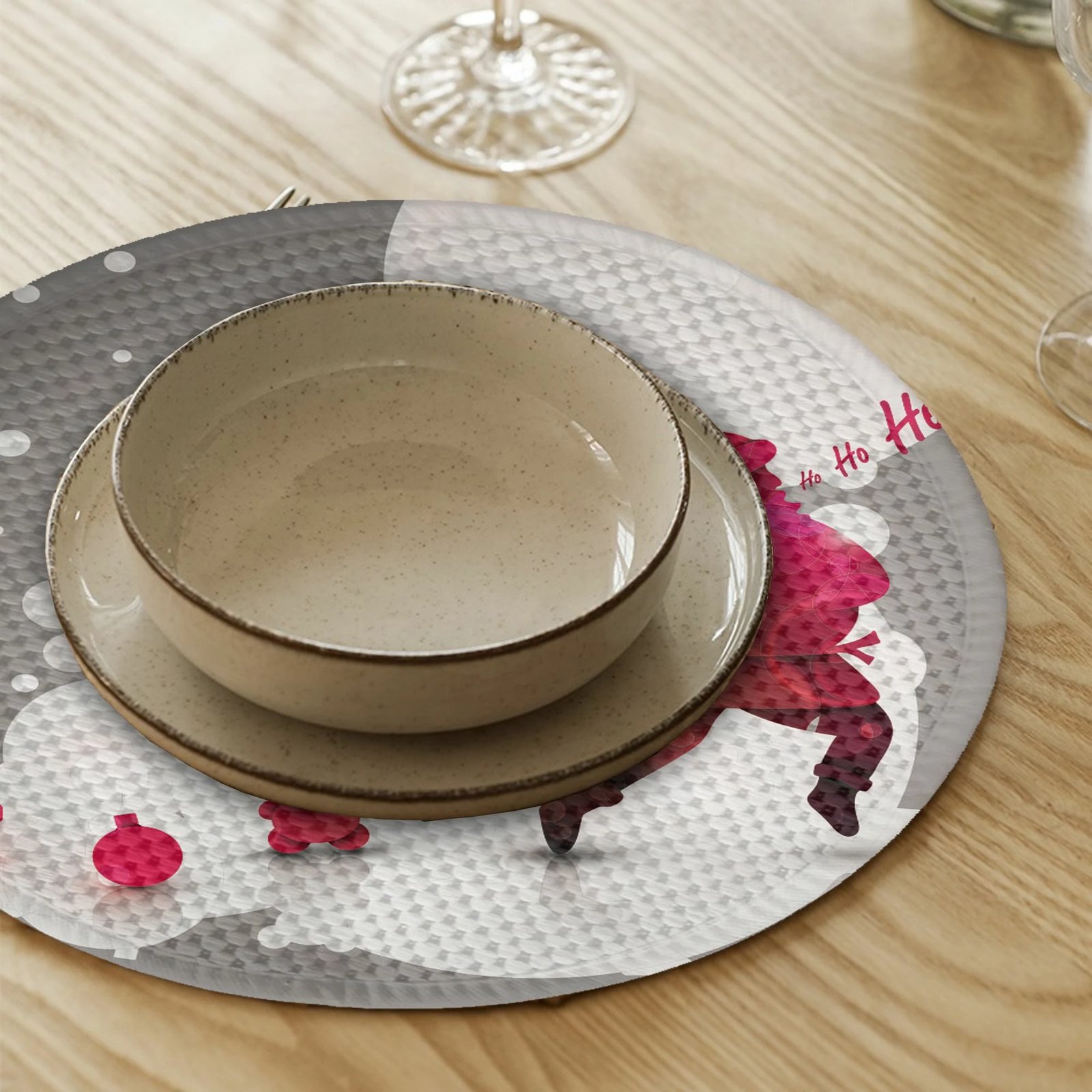 Ndamëse tavoline Hermia Concept, shumëngjyrëshe, 4 copë, 37cm