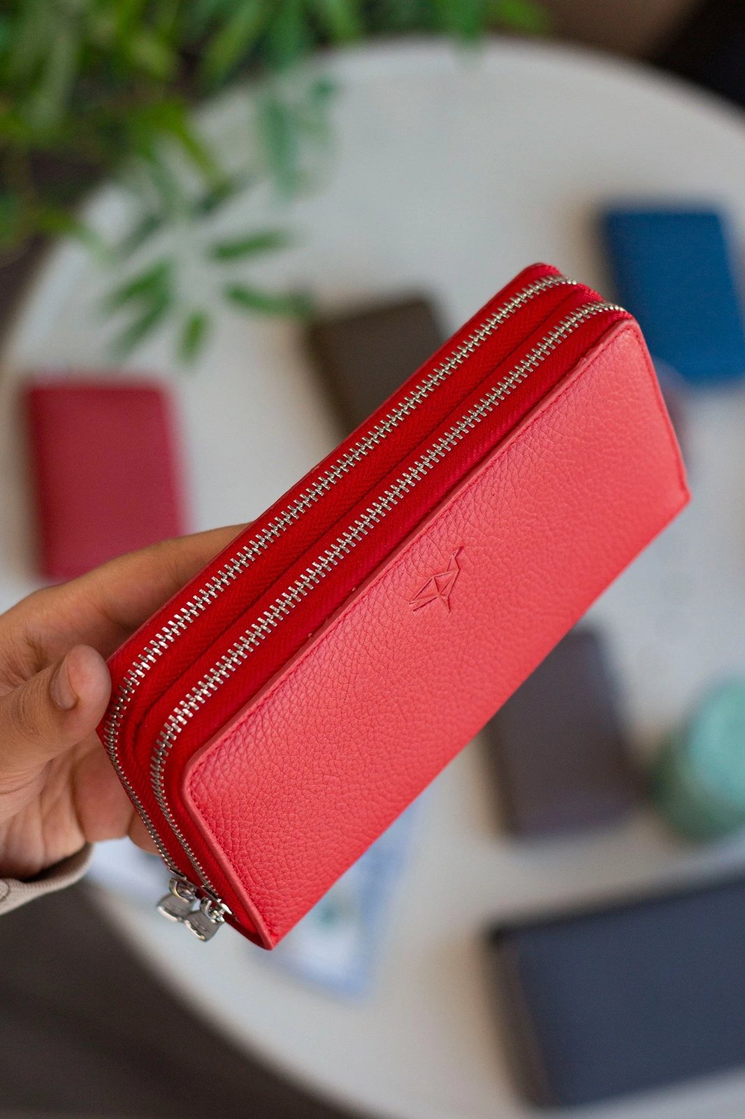 Portofol unisex Zoozie Bags Orleans, i kuq