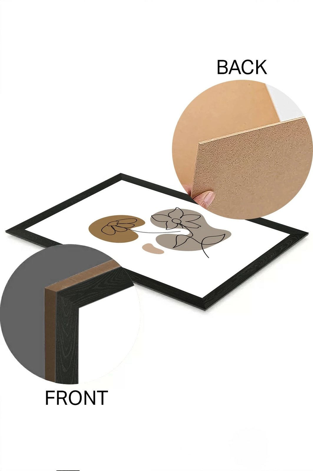 Set pikturash dekorative (3 copë), Wallity, Artsycllct16