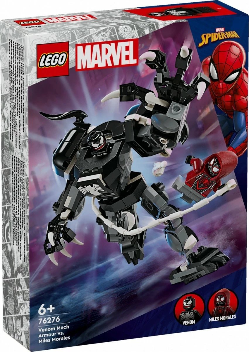 Set LEGO Marvel Super Heroes 76276, Venom Mech Armor vs. Miles Morales, 134 pjesë