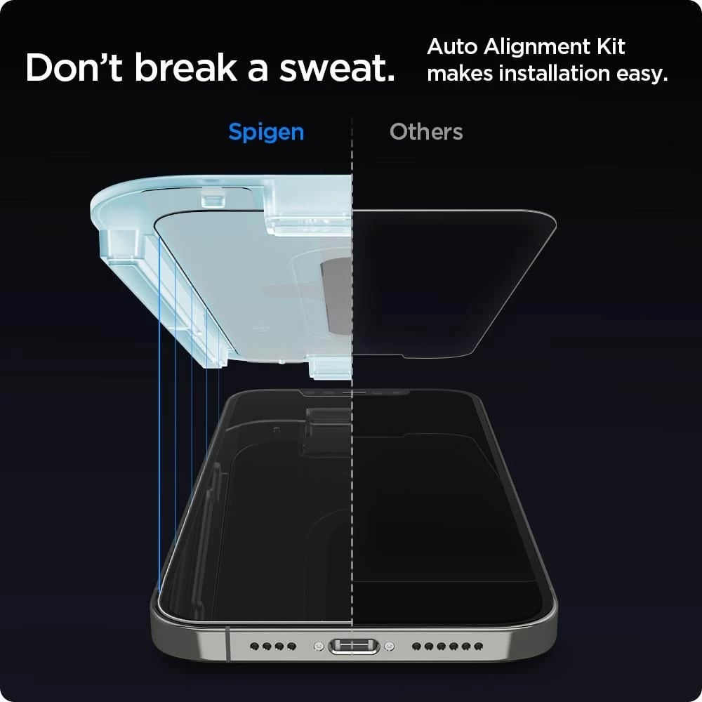 Xham mbrojtës Spigen Glas.tR EZ Fit për iPhone 12 / iPhone 12 Pro, 2 copë