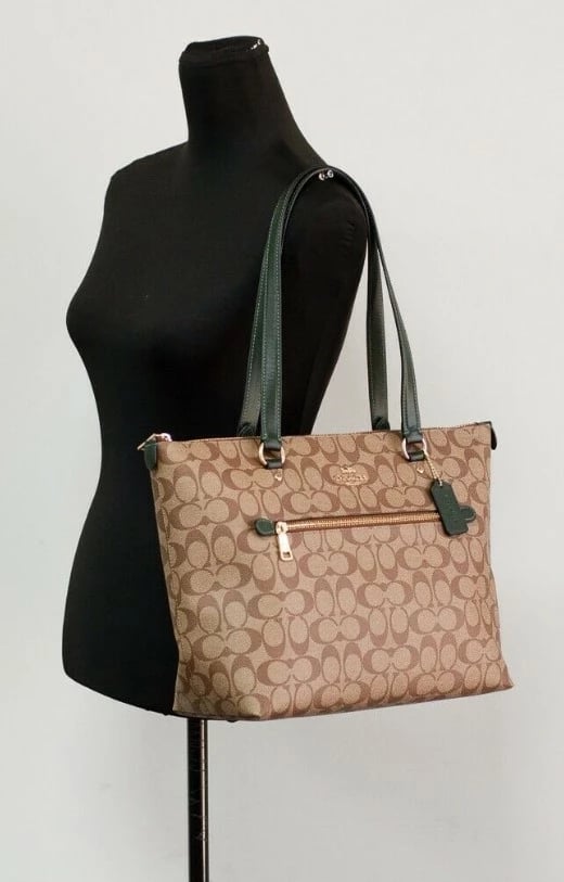 Çantë krahu për femra Coach, bezhë