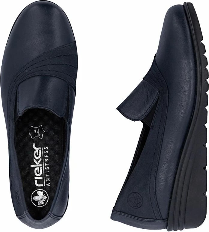Këpucë me take për femra Rieker, navy blue