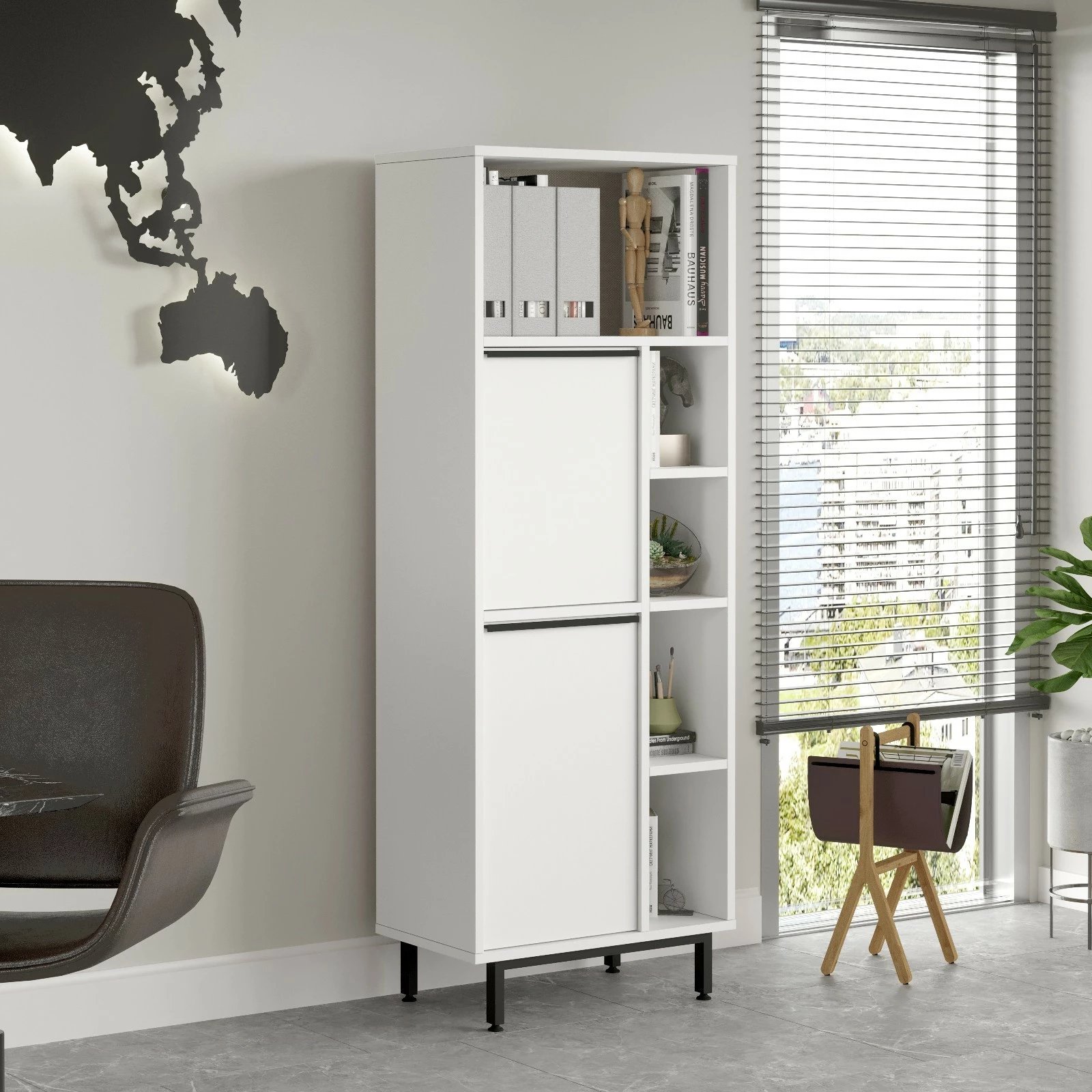 Dollap multifunksional, ngjyrë e bardhë, Skye Decor, On10B-W