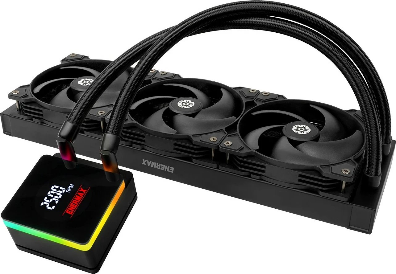 Ftohës uji Enermax LIQTECH XTR me ekran, për procesor, i zi