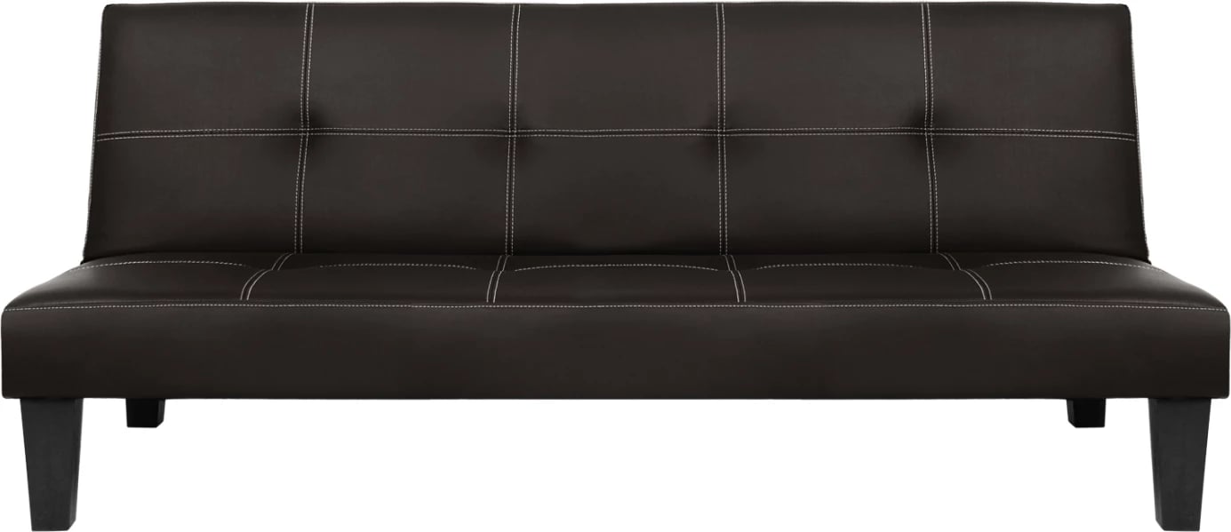 Divan/shtrat 3 vendësh, lëkurë PU ngjyrë kafe, FH3002.04, 186x90x82