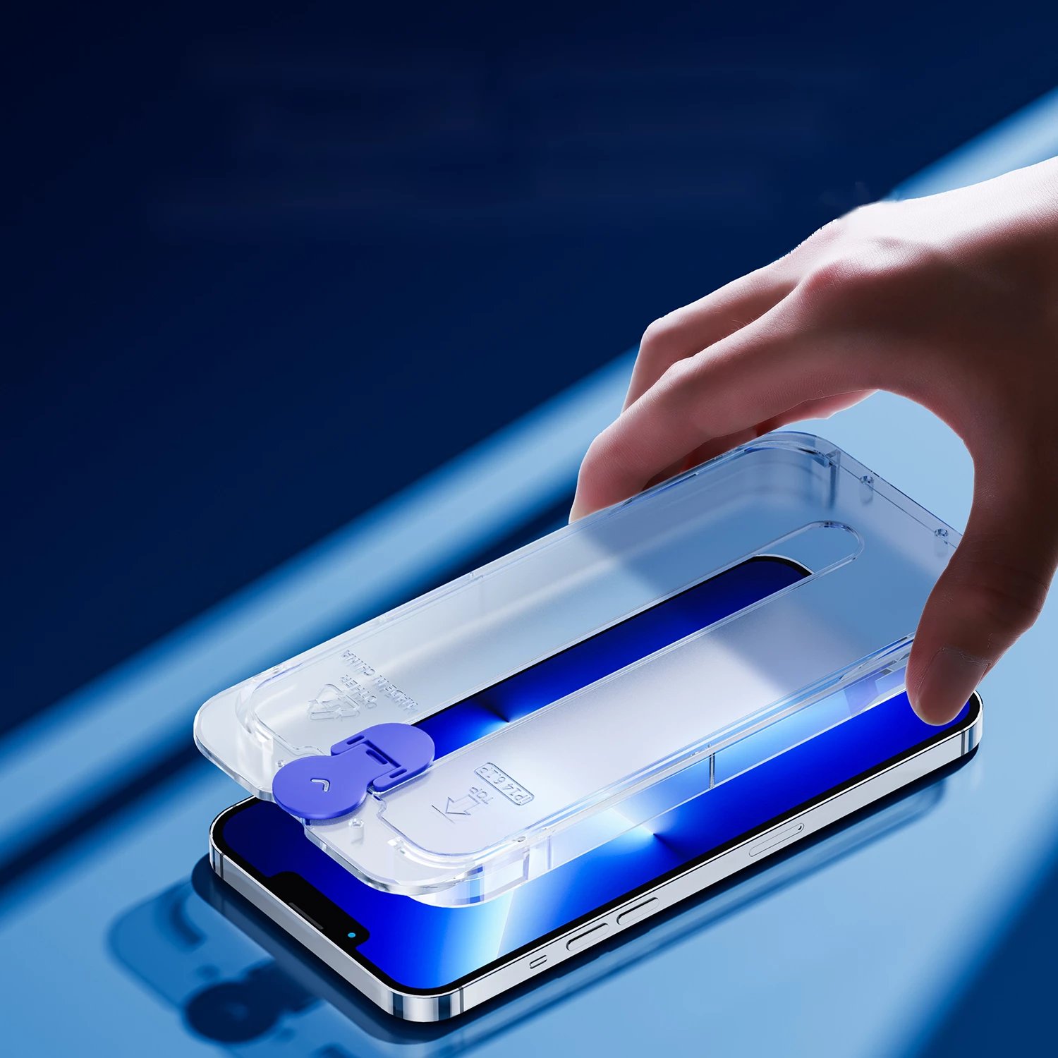 Xham i temperuar Joyroom JR-H12 me komplet montimi për iPhone 14 Pro Max, Transparent