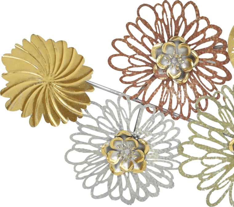 Dekor muror Tutsi Inart metalik shumëngjyrësh 102.9x5.1x43.2cm