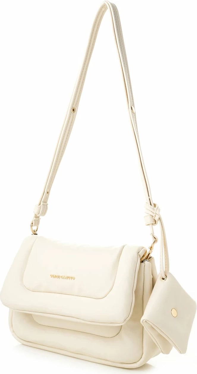 Çantë shpatull për femra, ngjyrë krem, Genoa