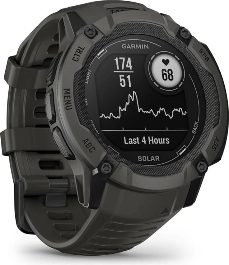 Smartwatch Garmin Instinct 2X Solar, GPS, 150 orë bateri, grafit