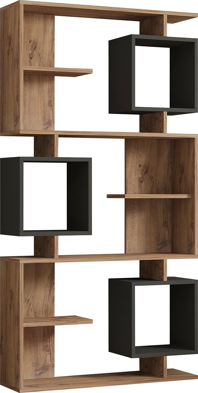 Raft librash Hanah Home, Icardi, ngjyrë pishë Atlantike dhe antracit