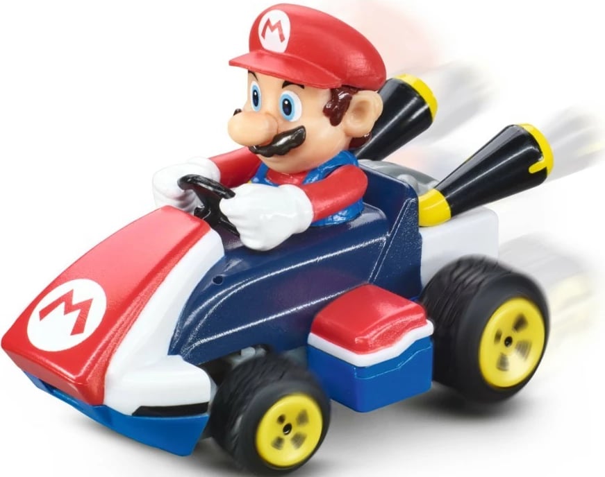 Makine RC Carrera Mario Kart Mini, Super Mario, 2.4GHz, shumëngjyrëshe
