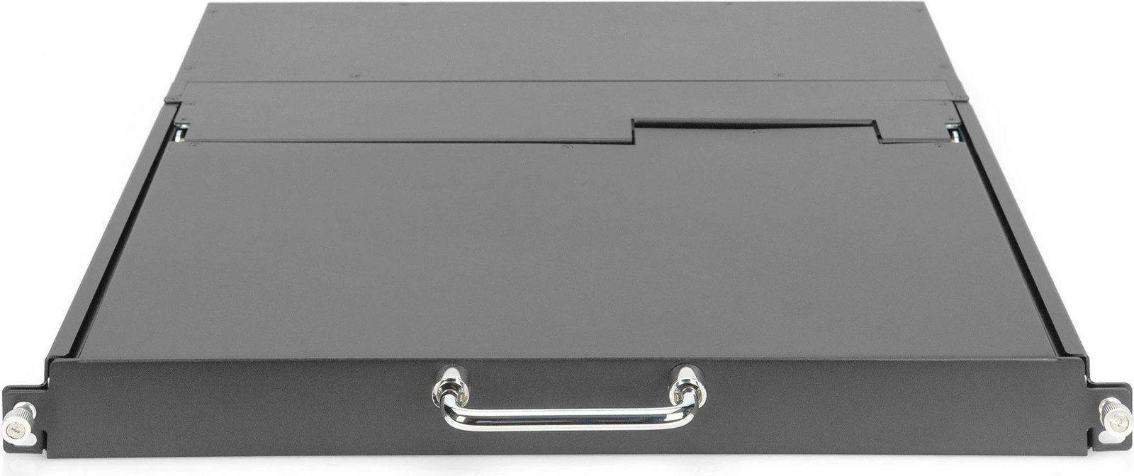 Konsolë rackmount Digitus 17" TFT, 8-port KVM, QWERTY gjermanisht, e zezë