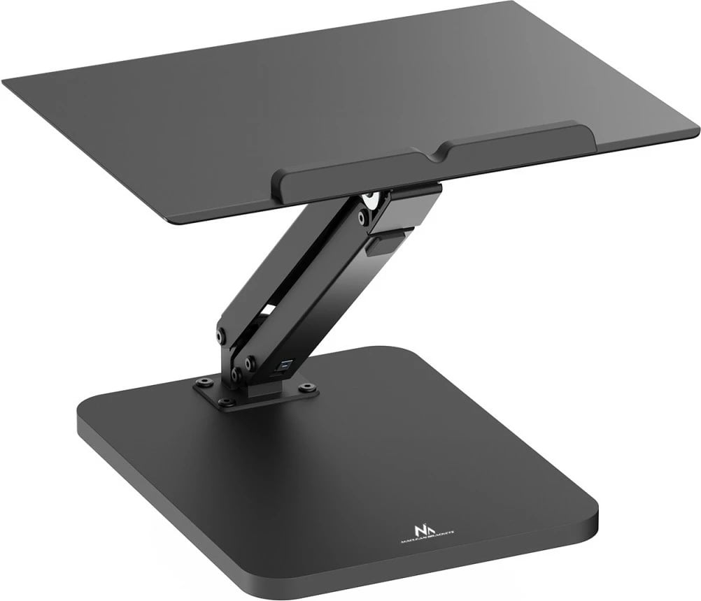 Mbajtës tavoline Maclean MC-493 për monitor ose laptop, rregullim lartësie, gas spring, i zi