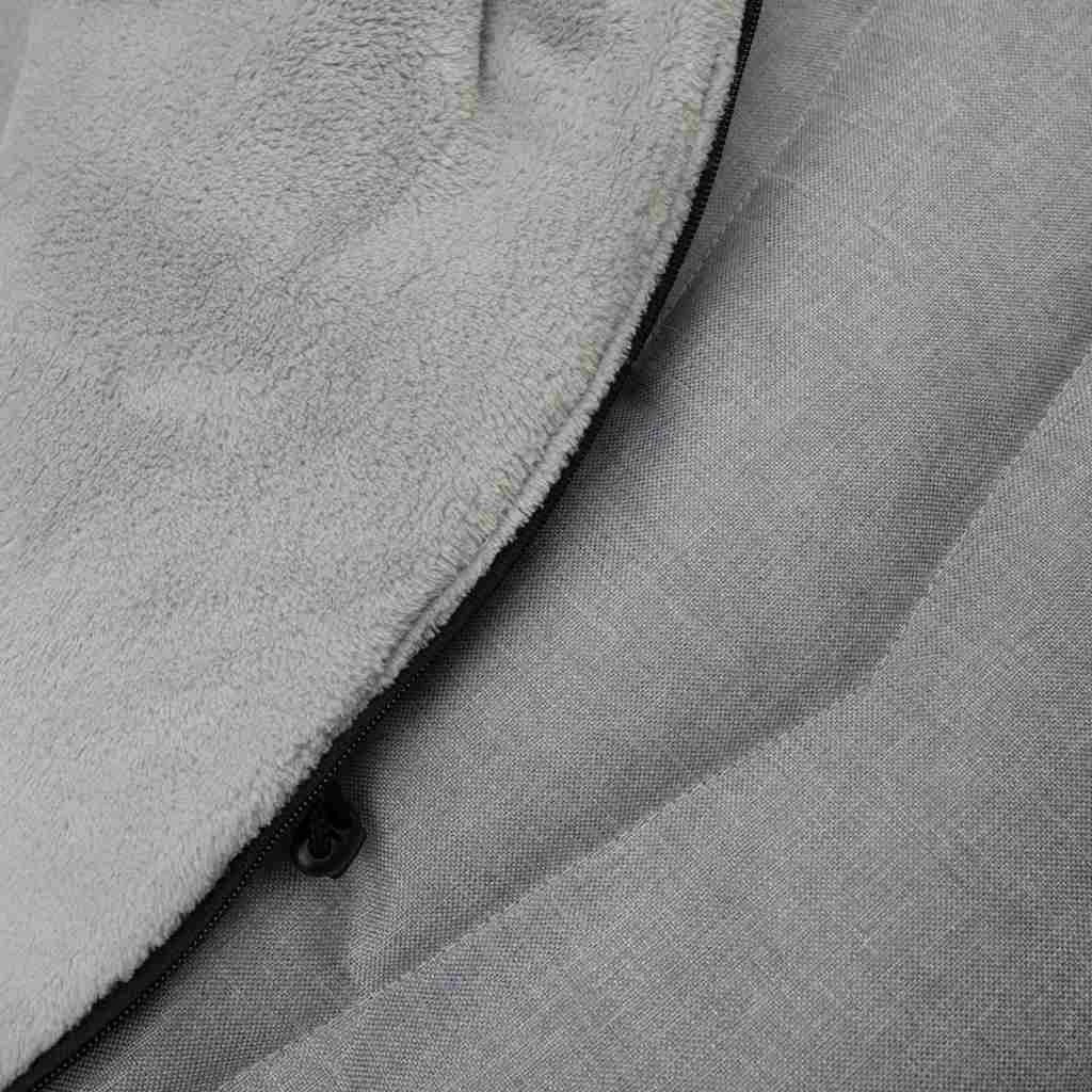 Fusak për karrocë NEW BABY, i papërshkueshëm nga uji dhe era, kapuç me push të heqshëm, 90x49 cm, gri