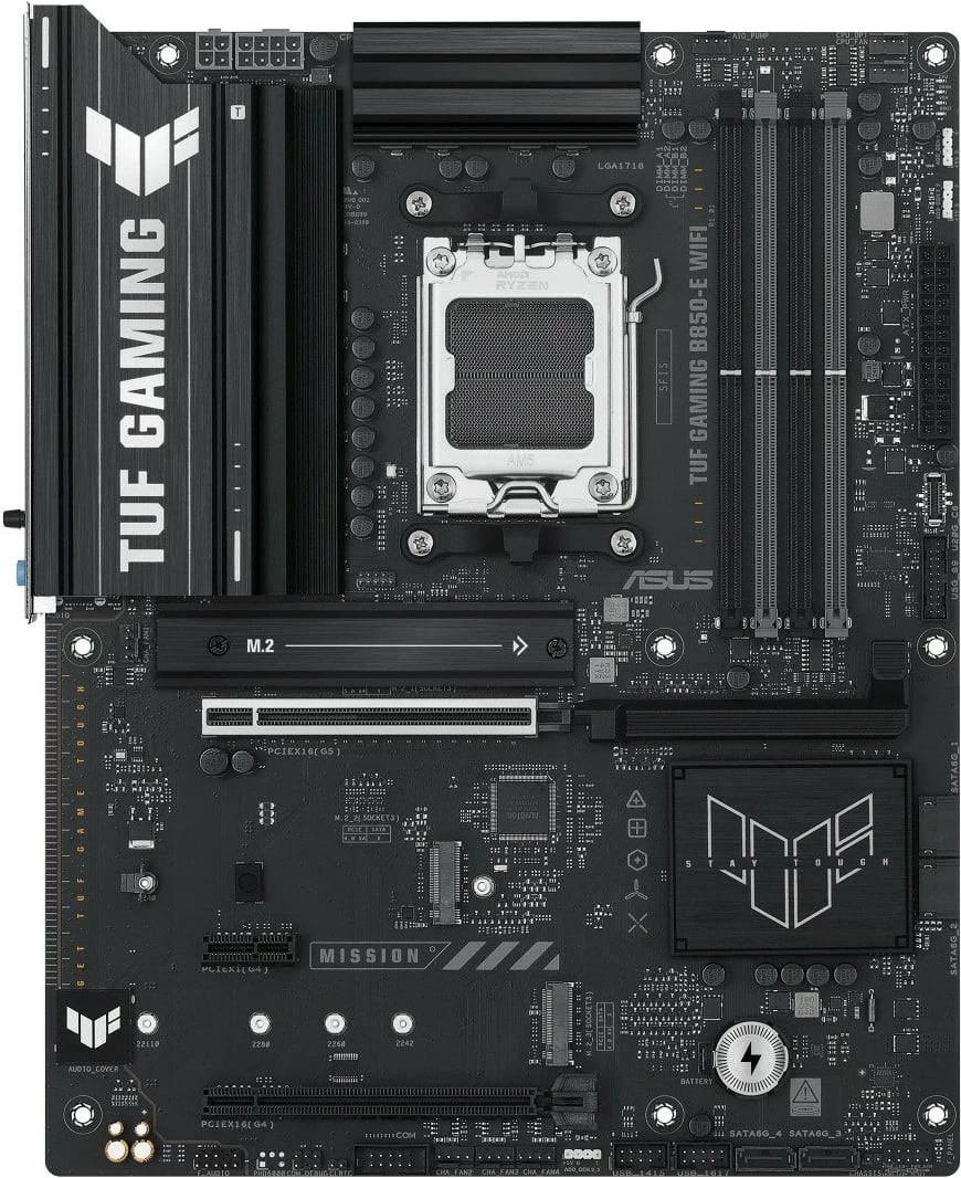 Pllakë amë Asus TUF GAMING B850-E WIFI, Socket AM5, DDR5, ATX, e zezë