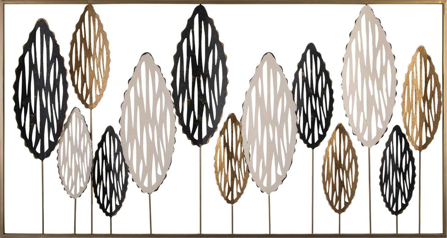 Aksesor dekorativ metalik për mur Wallity, Best - 2, shumëngjyrësh