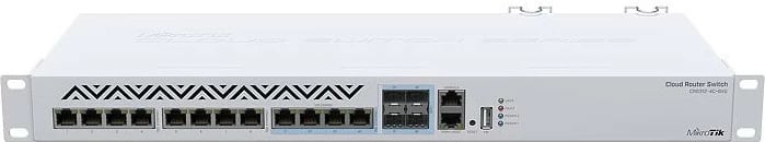Switch MikroTik CRS312-4C+8XG-RM, Managed, L3, 10G Ethernet, i bardhë