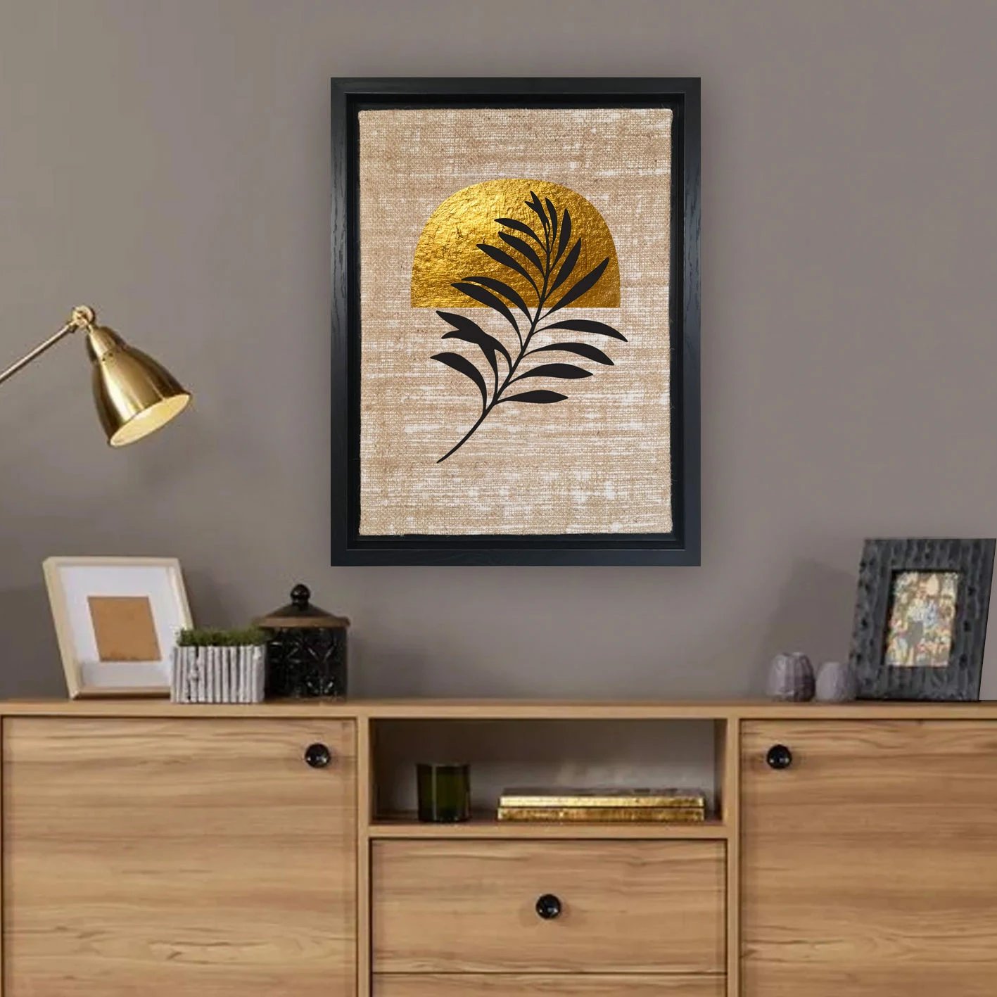 Pikturë dekorative në kanavacë, shumëngjyrëshe, Wallity LSJ819834654914, 36x46cm