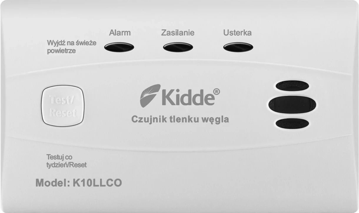 Detektor tymi dhe monoksidi karboni Kidde K10LLCO, i bardhë