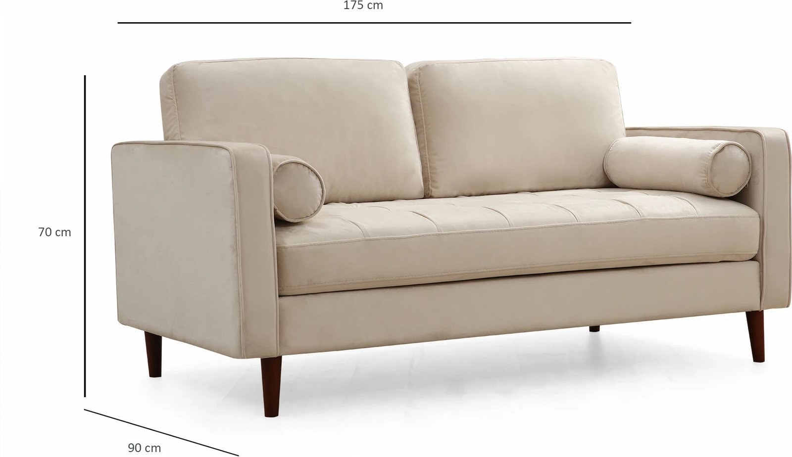 Divan dy-vendësh Atelier del Sofa, Rome, bezhë