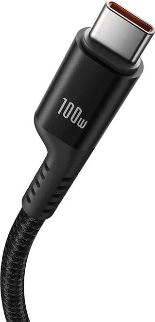 Kabllo Baseus Fish-Eye USB C në USB C, 1 m, 100 W, E zezë