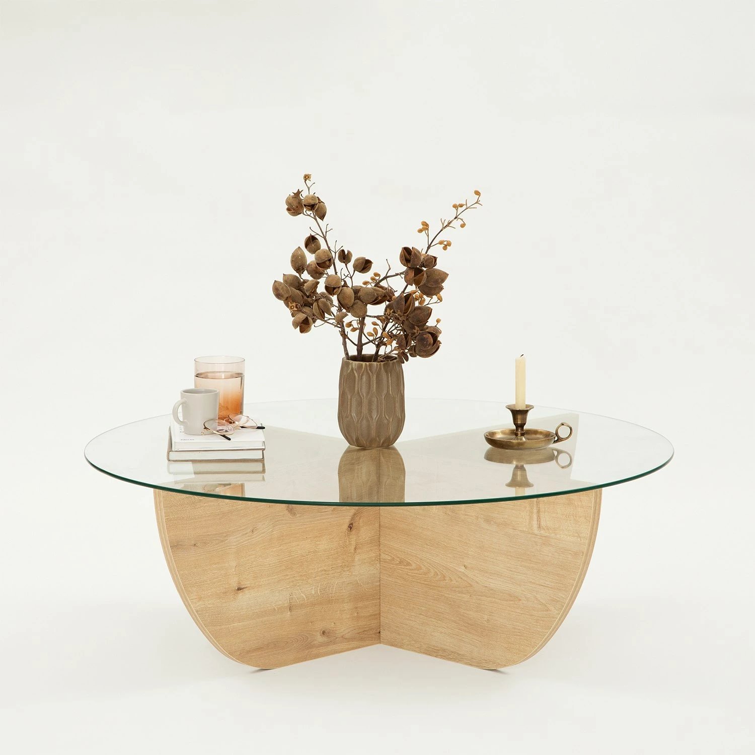 Tavolinë kafeje Hanah Home, ngjyrë Sapphire Oak