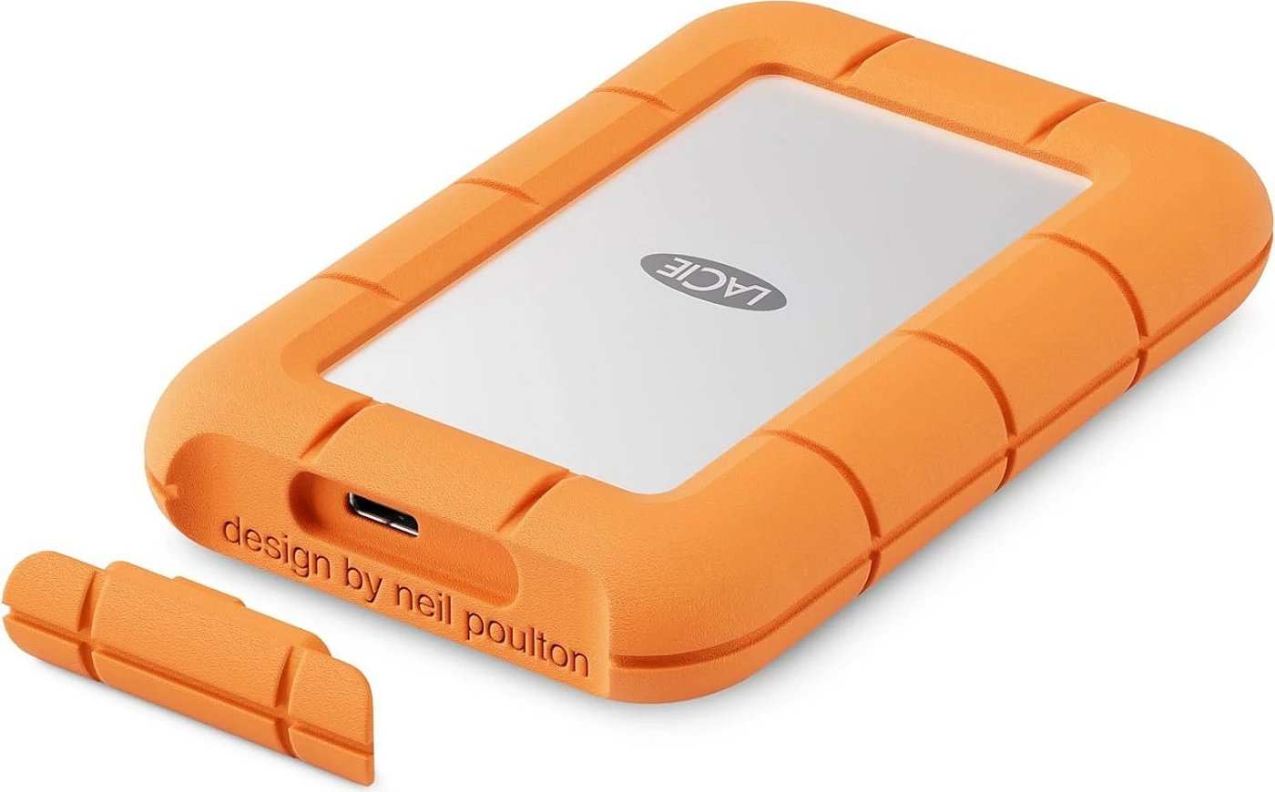 SSD LaCie Rugged Mini 2TB USB 3.2, Gri, Portokalli