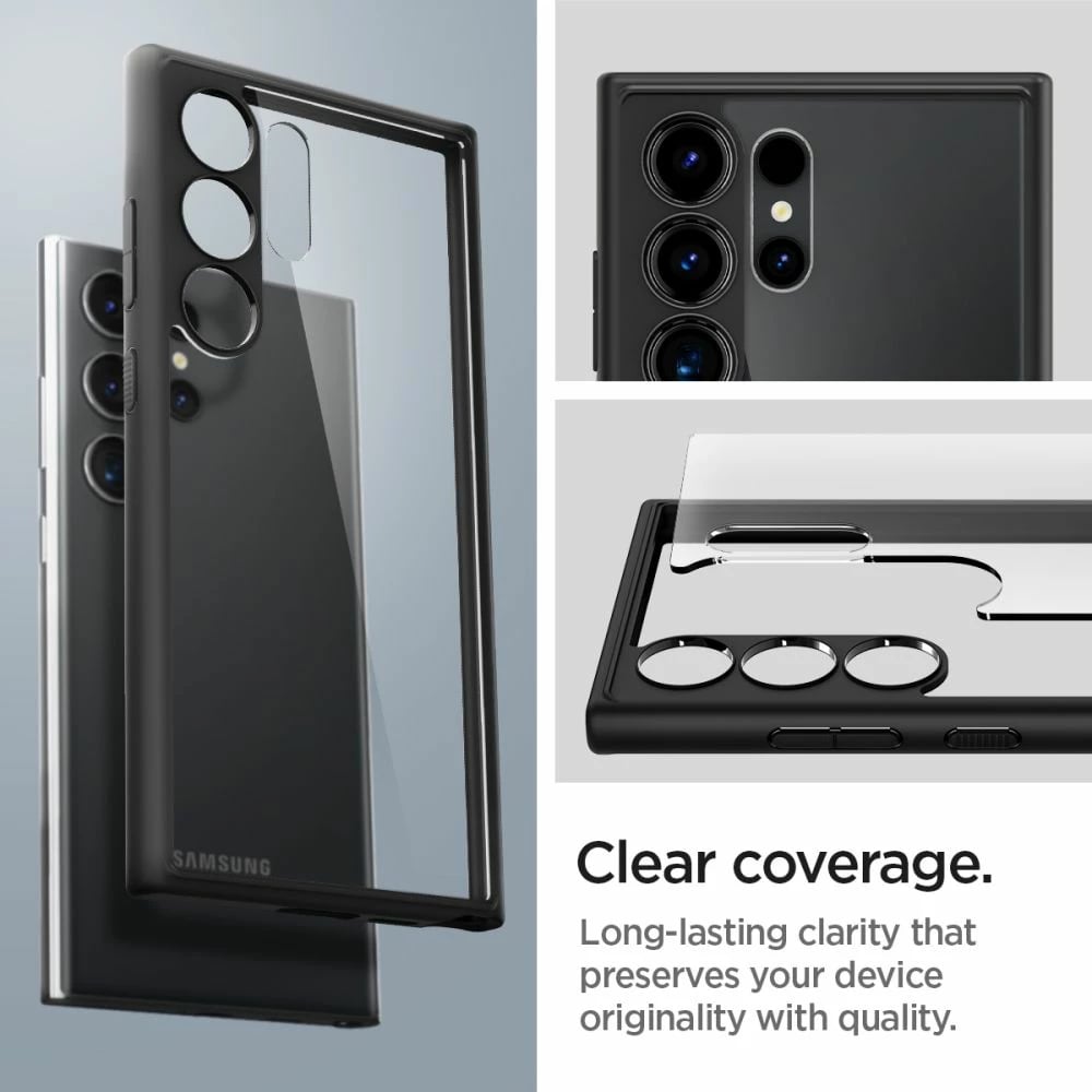 Mbështjellës Spigen Ultra Hybrid për Samsung Galaxy S24 Ultra, Matte Black