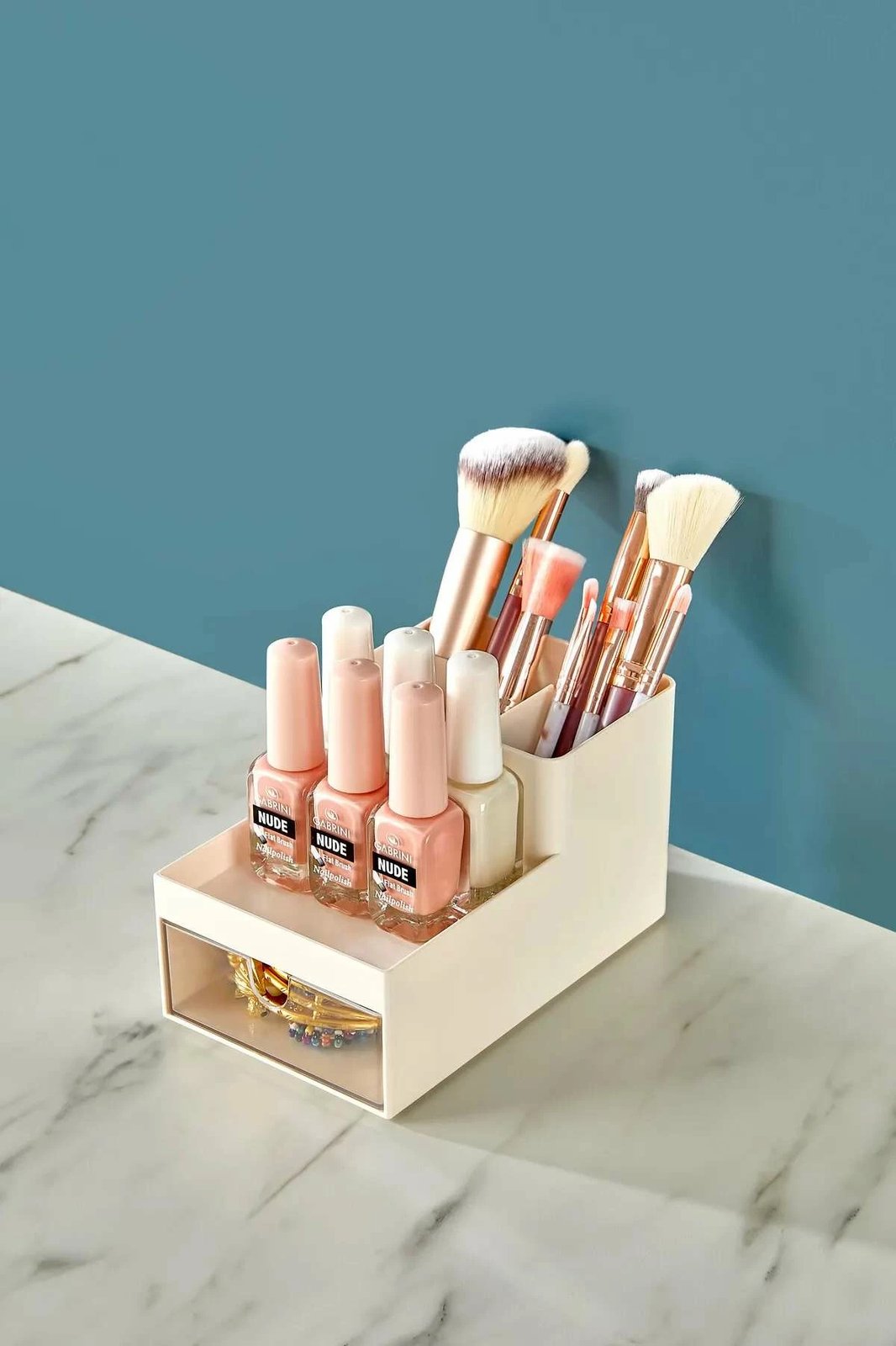 Organizues grimi Hermia Concept, i bardhë dhe kafe, MCH10739, 10x16x9cm