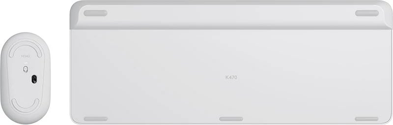 Set tastierë dhe maus Logitech MK470 Slim Wireless, i bardhë